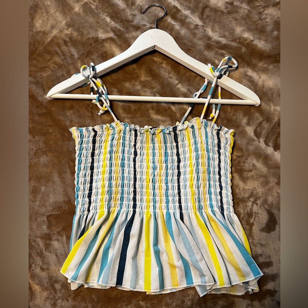 Size XS Wild Fable Striped Cropped Tank